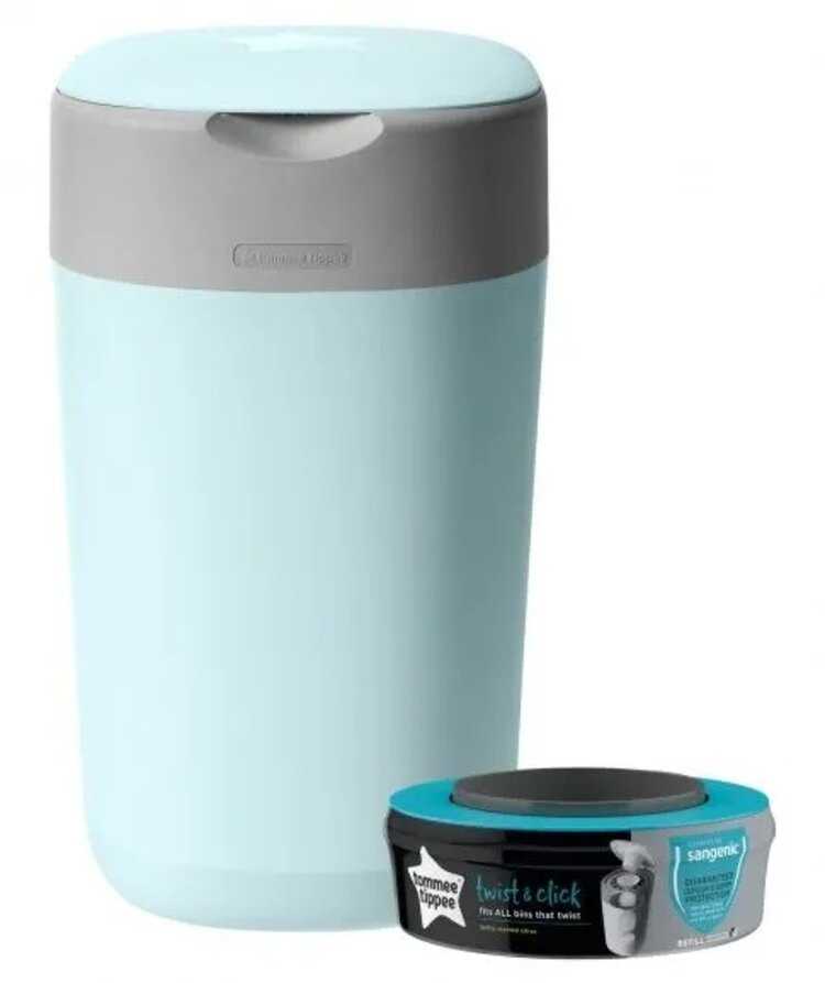 TOMMEE TIPPEE Koš na pleny Sangenic Twist & Click modrý Tommee Tippee