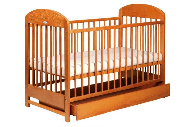 PUPPOLINA Julie postýlka se stahovací bočnicí Olše Puppolina