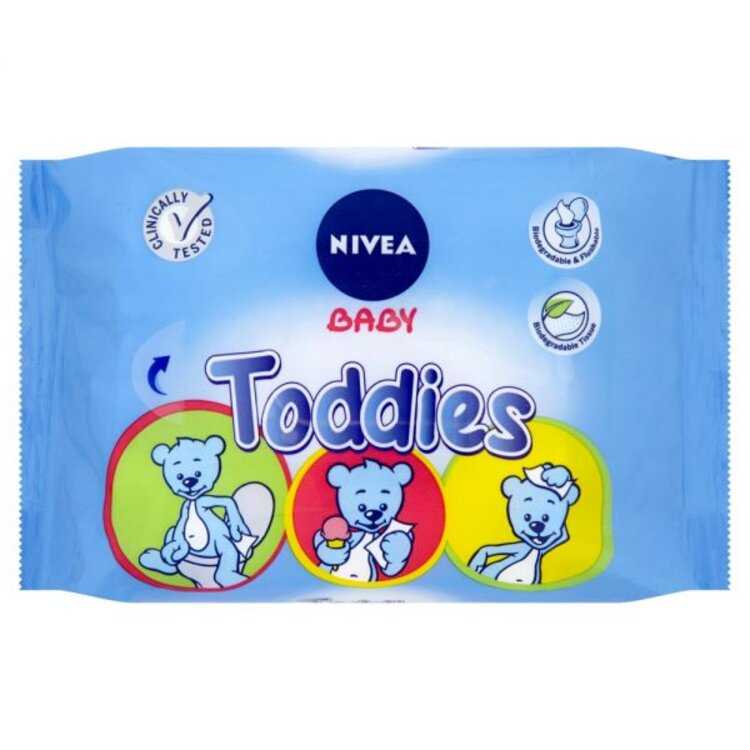 NIVEA Baby Multi Toddies 60 ks - vlhčené ubrousky Nivea