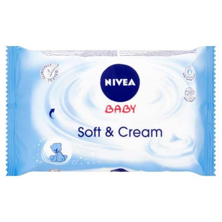 NIVEA Baby Soft & Cream (63 ks) - vlhčené ubrousky Nivea