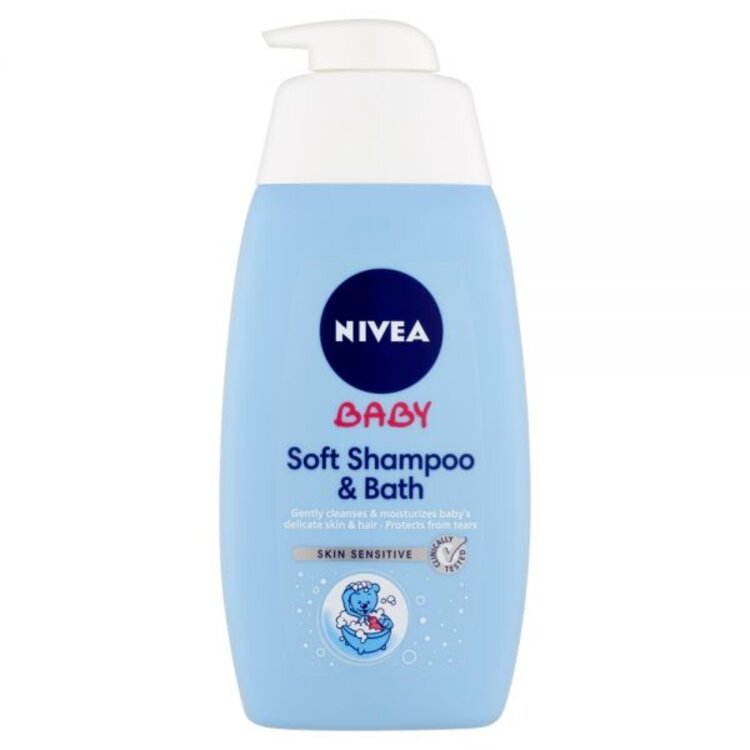 NIVEA Baby šampon a pěna do koupele 2v1 500 ml Nivea