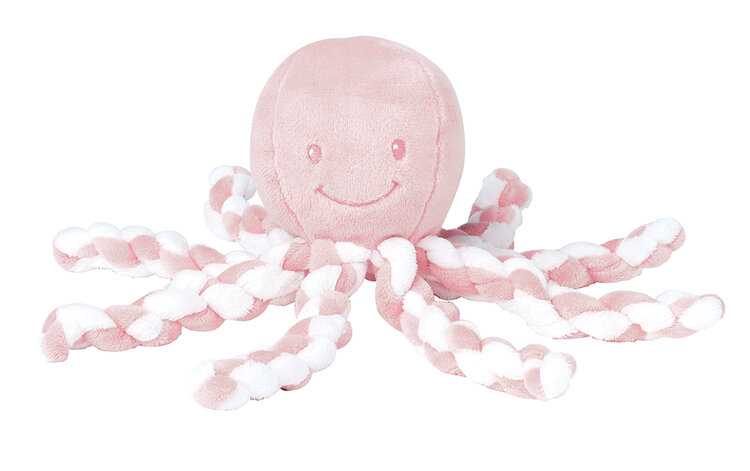 NATTOU První hračka pro miminka chobotnička PIU PIU Lapidou light pink 0 m + Nattou