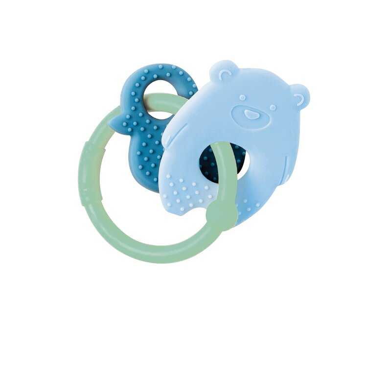 NATTOU Kousátko silikonové BPA free Lapidou medvídek modrá Nattou