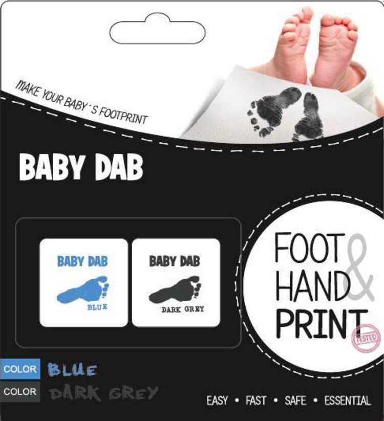 Baby Dab Barva na dětské otisky 2ks modrá šedá Baby Dab