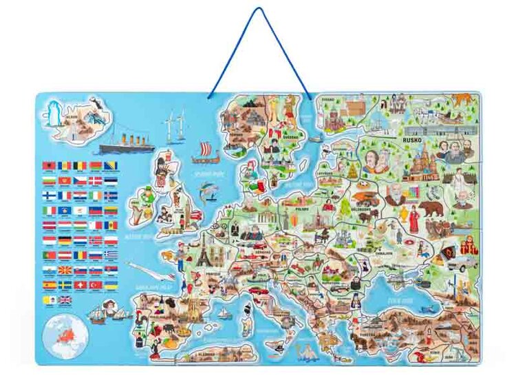 WOODY Hra spoločenská Mapa Evropy