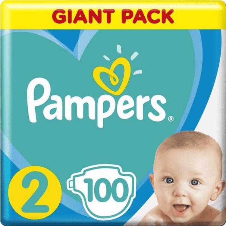 PAMPERS New Baby-Dry Pleny jednorázové 2 (4-8 kg) 100 ks - GIANT PACK Pampers