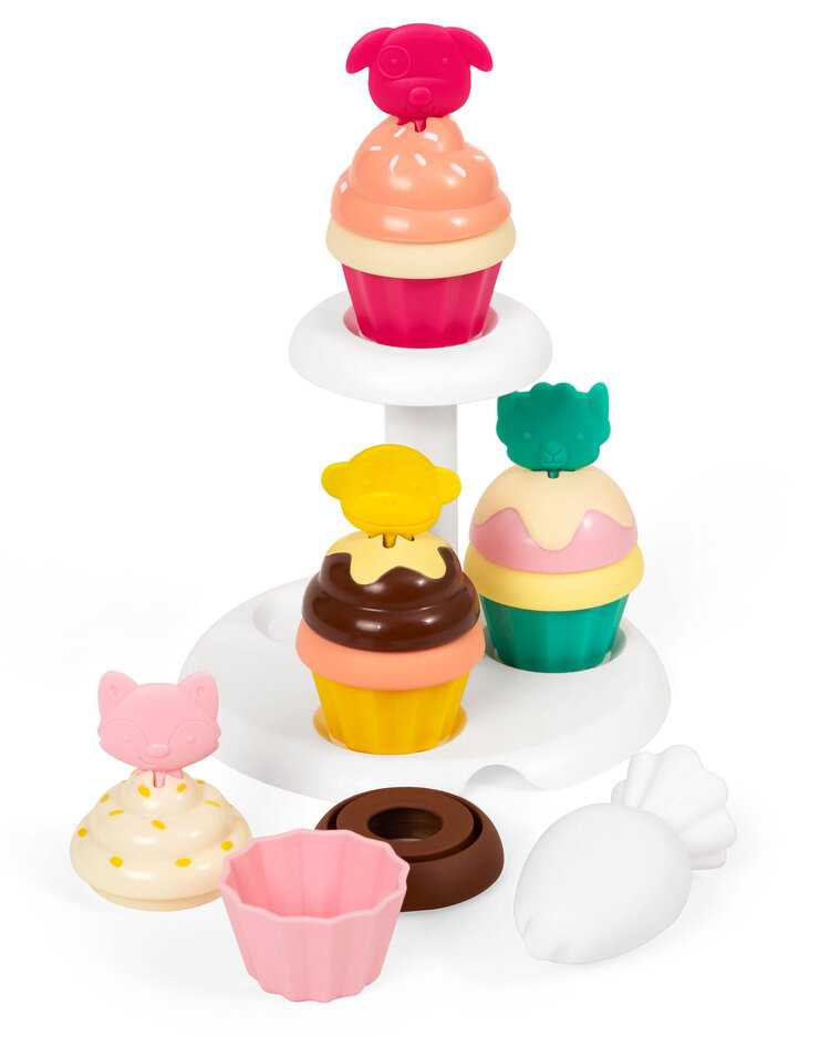 SKIP HOP Zoo stohovací Cupcakes s měnícími se barvami 3 r+ Skip Hop