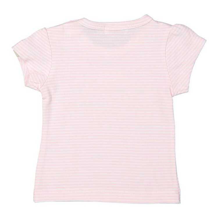 DIRKJE Tričko A-SO SOFT ONE OF A KIND vel. 80 Light pink stripe Dirkje