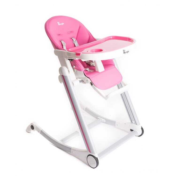 BO JUNGLE Jídelní židlička B-HIGH CHAIR Pink Bo Jungle