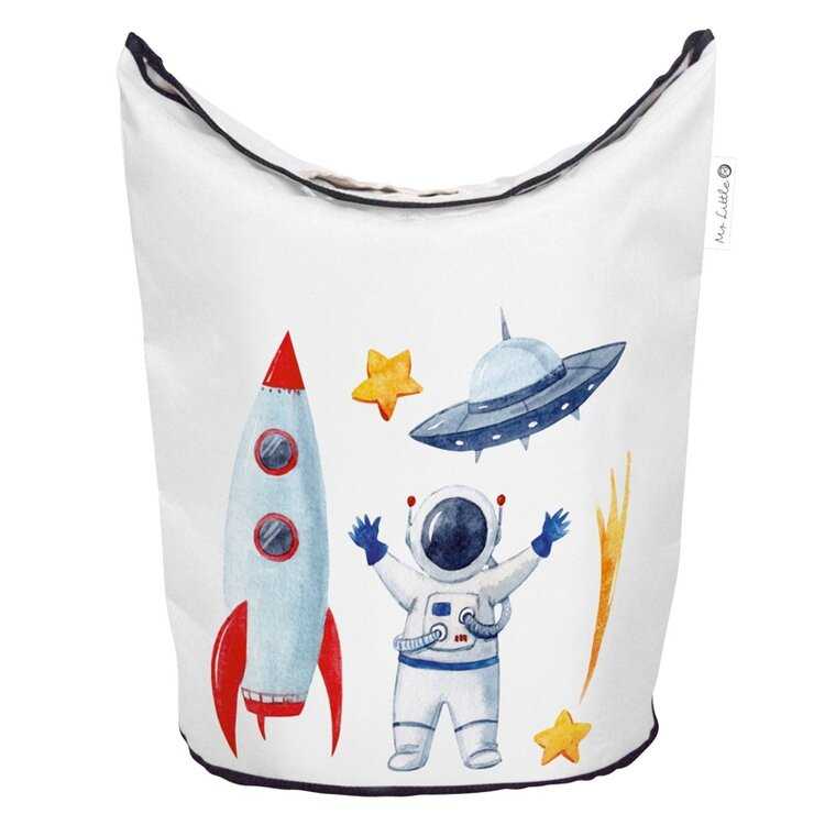 MR. LITTLE FOX Dětský koš na prádlo a hračky 60l Let's go to space Mr. Little Fox