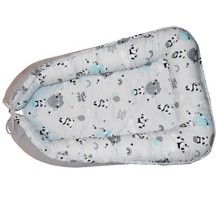 EKO Hnízdo pro miminko bavlněné Panda Eko