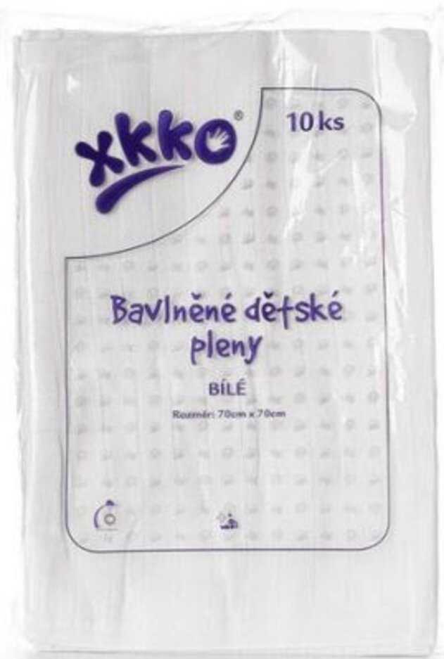 KIKKO Pleny bavlněné Classic 80x80 (10 ks) – bílé Kikko