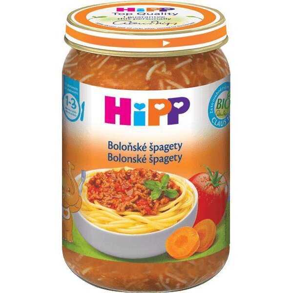 3x HiPP BIO Boloňské špagety (250 g) - maso-zeleninový příkrm HiPP