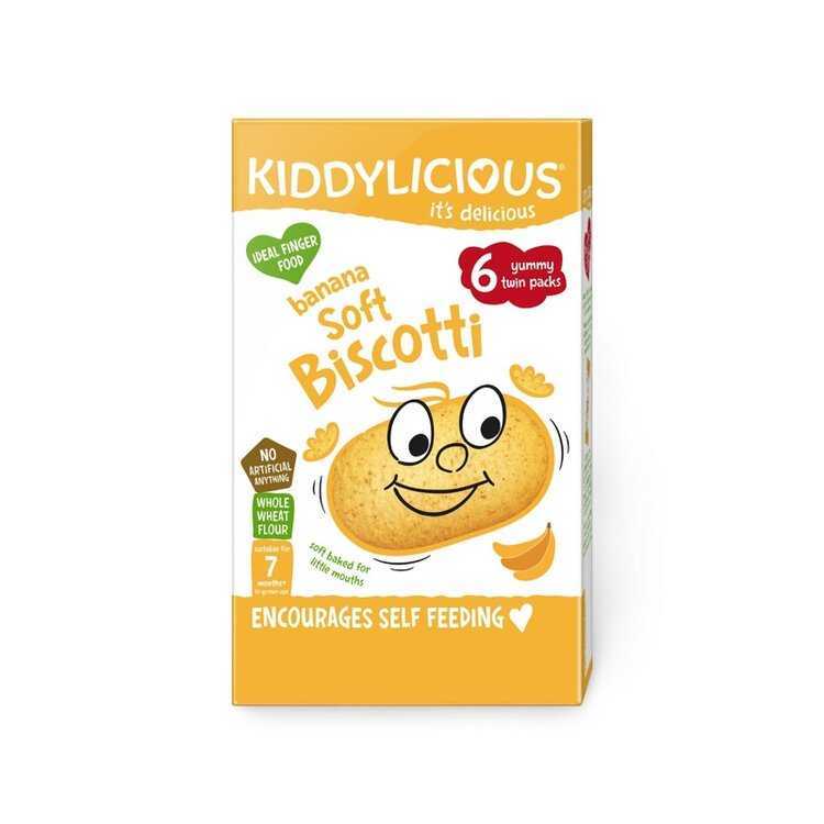 KIDDYLICIOUS Sušenky měkké banánové Kiddylicious