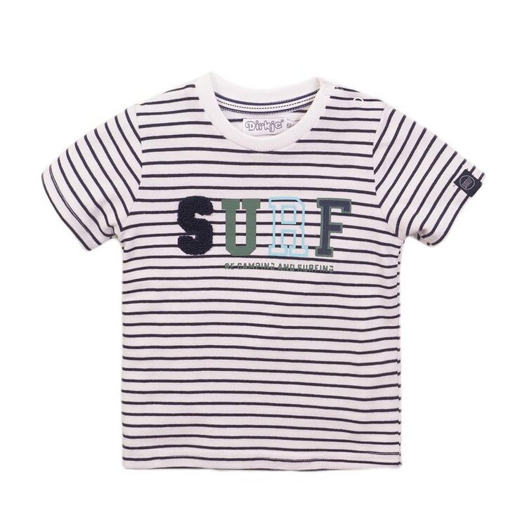 DIRKJE Tričko kr. rukáv 86 Navy+Stripe Dirkje