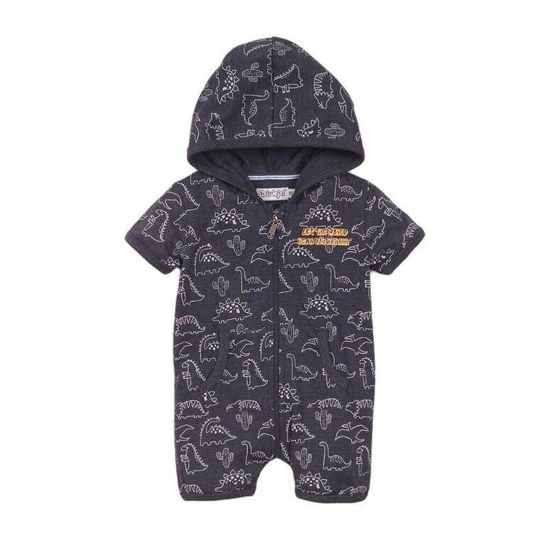 DIRKJE Overal letní kr. rukáv 74 Navy+aop Dirkje