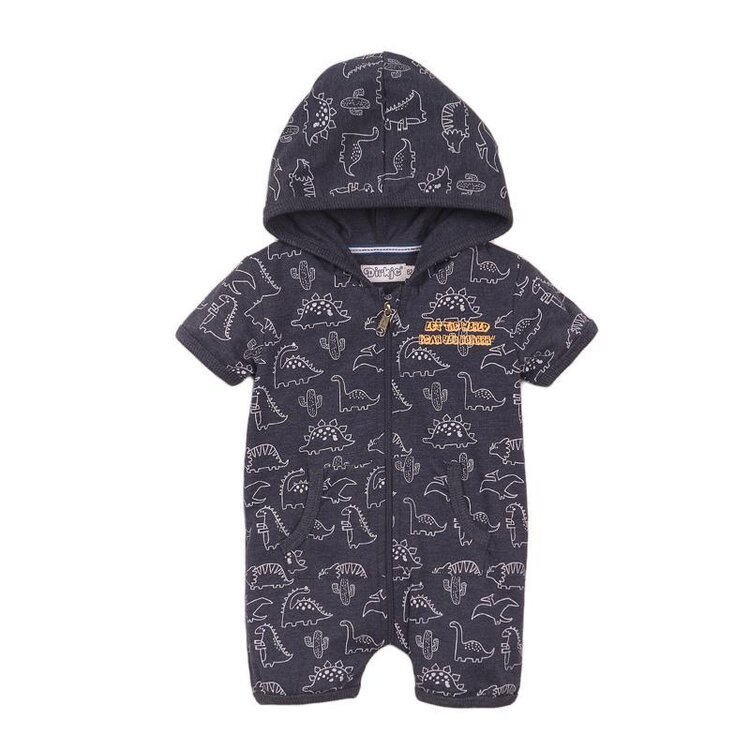 DIRKJE Overal letní kr. rukáv 86 Navy+aop Dirkje