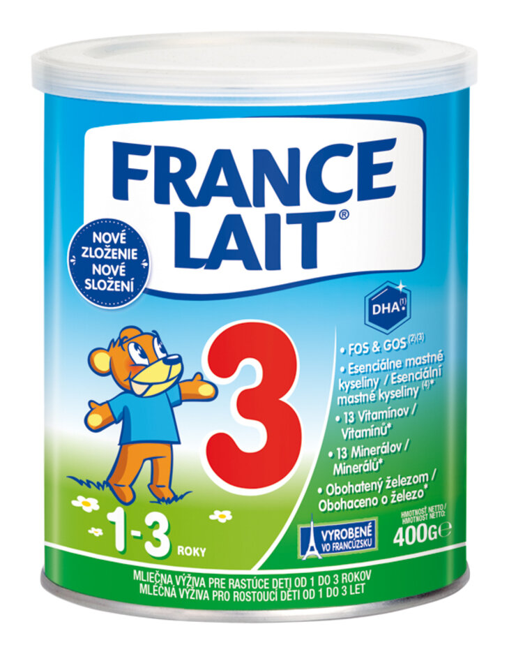 FRANCE LAIT 1 až 3 roky na podporu růstu (400g) - kojenecké mléko France Lait