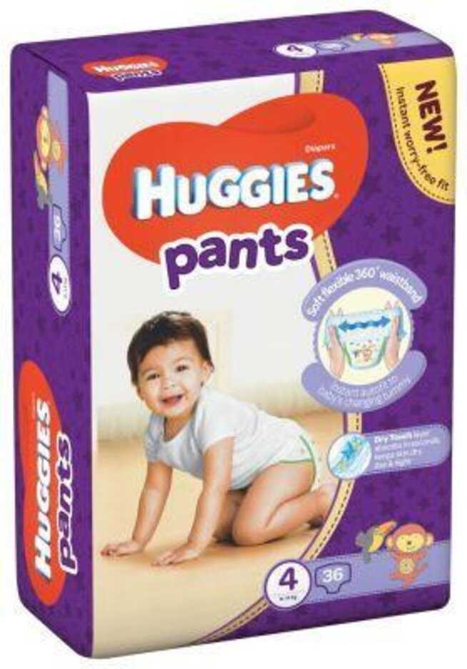 HUGGIES Pants Kalhotky plenkové jednorázové 4 (9-14 kg) 36 ks Huggies