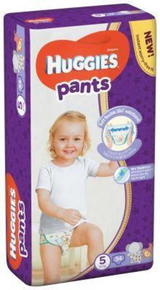 HUGGIES Pants Kalhotky plenkové jednorázové 5 (12-17 kg) 34 ks Huggies