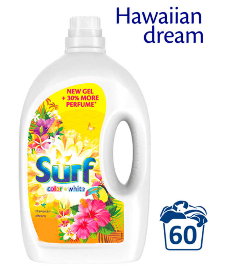 SURF Color+White Hawaiian dream (60 dávek) - prací gel Surf