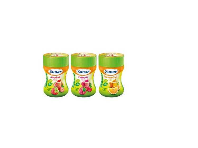 SUNAR Dětský rozpustný nápoj ochutnávkové balení (3x200 g) Sunar