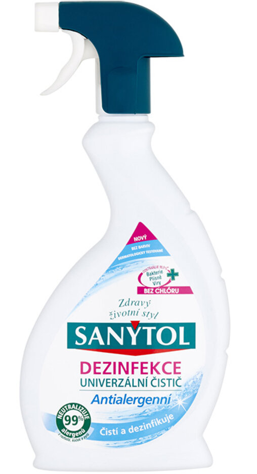 SANYTOL Antialergenní univerzální čistič ve spreji 500 ml Sanytol