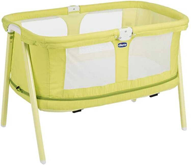 CHICCO Dětská postýlka LullaGo Zip Lemon drop Chicco
