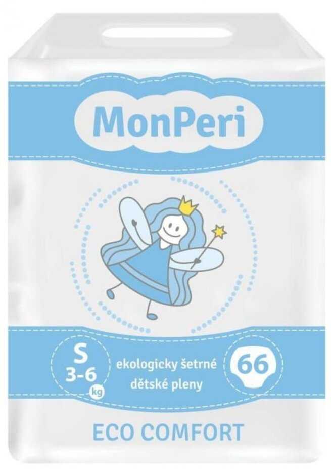 MONPERI Eco Comfort Pleny jednorázové S (3-6 kg) 66 ks Monperi