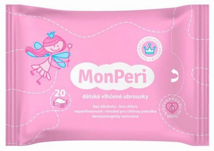 MONPERI Vlhčené ubrousky 20 ks Monperi