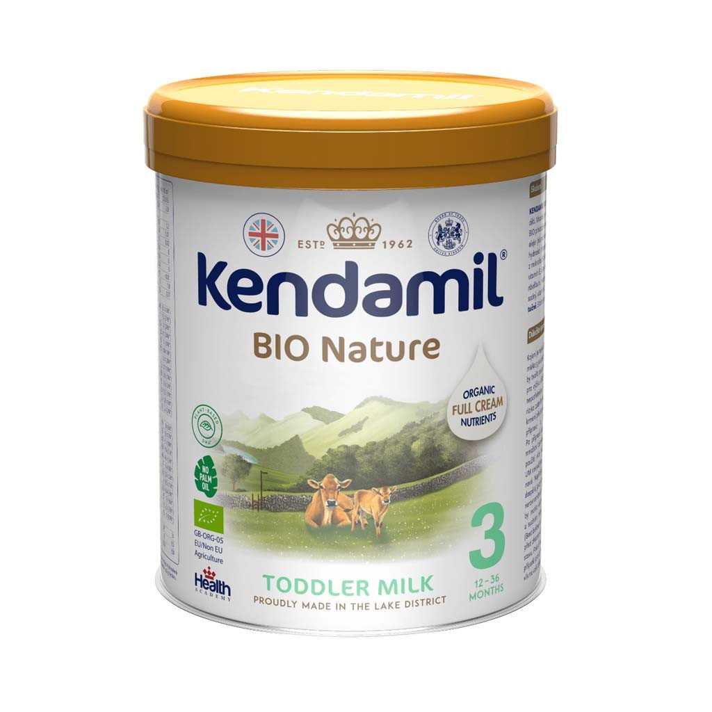 3x KENDAMIL Batolecí BIO Nature mléko 3 (800 g) DHA+ Kendamil