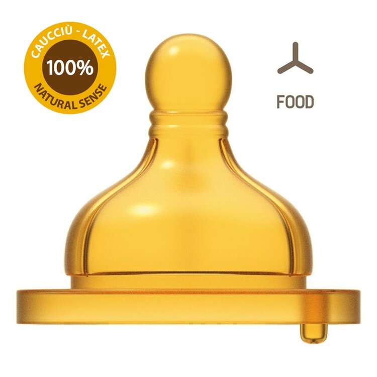 CHICCO Dudlík na láhev Original Touch latex na kaši 2 ks Chicco