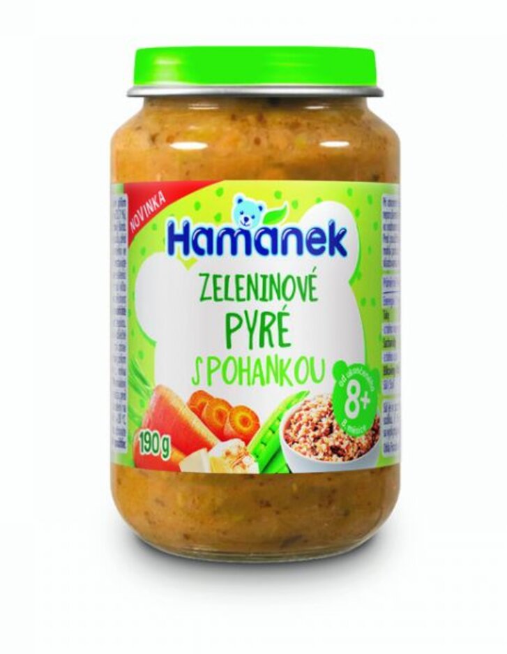 HAMÁNEK Zeleninové pyré s pohankou 190 g Hamánek