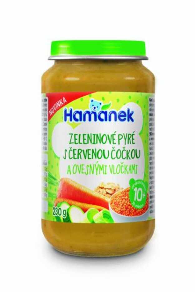 HAMÁNEK Zeleninové pyré s červenou čočkou a ovesnými vločkami 230 g Hamánek