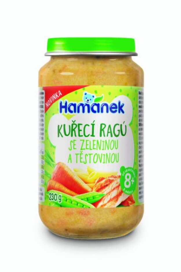 HAMÁNEK Kuřecí ragů se zeleninou a těstovinou 230 g Hamánek