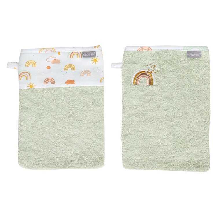 BÉBÉ-JOU Froté žínky Rainbow Sky 2 ks Bébé-jou