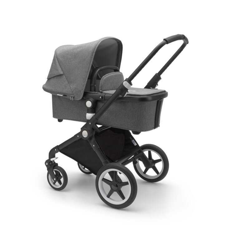 BUGABOO Kombinovaný kočárek Lynx complete Black/Grey Melange-Grey Melange Bugaboo