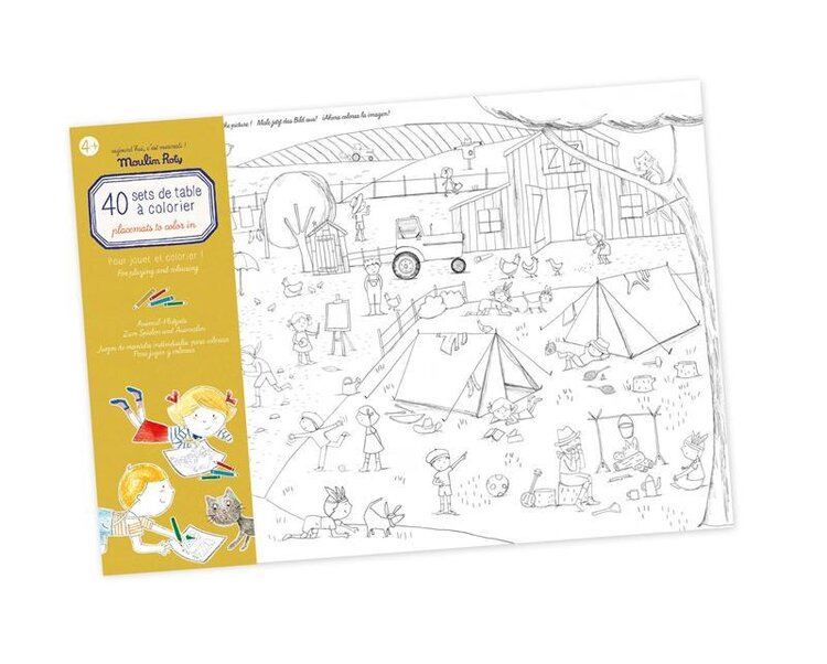MOULIN ROTY Velký set omalovánek s úkoly Cestování Moulin Roty
