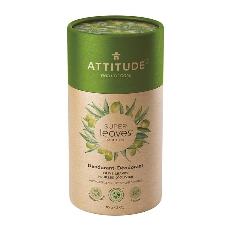 ATTITUDE Přírodní tuhý deodorant Super leaves - olivové listy 85 g Attitude
