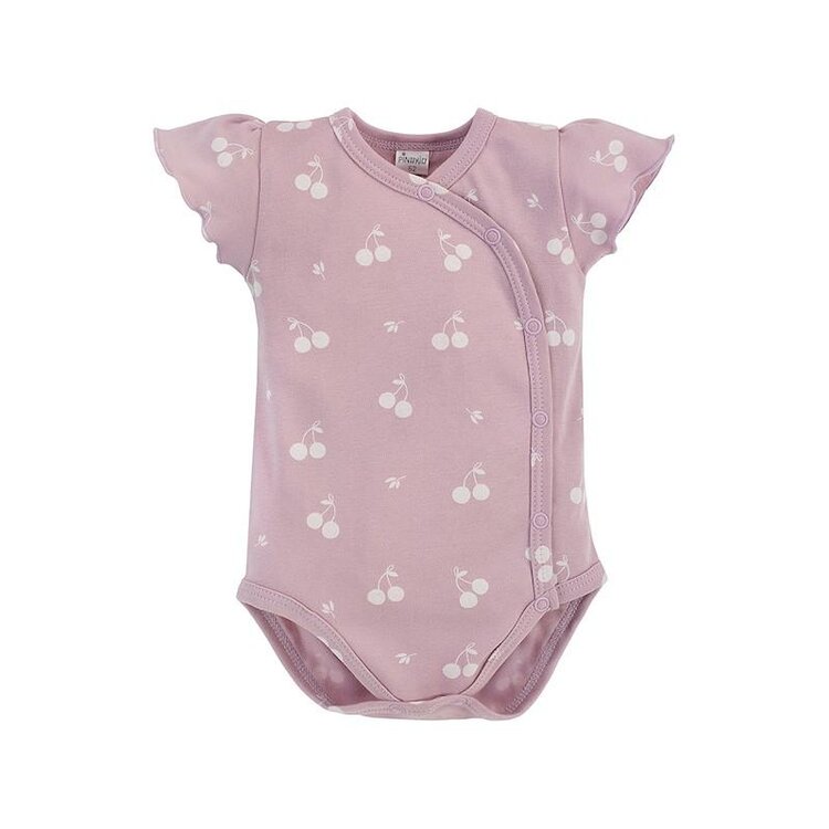 PINOKIO Body na zapínání krátký rukáv Sweet cherry vel. 62 Pinokio