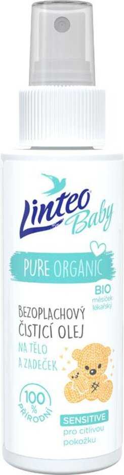 LINTEO BABY Dětský čistící olej na tělo a zadeček Baby 100 ml LINTEOBABY