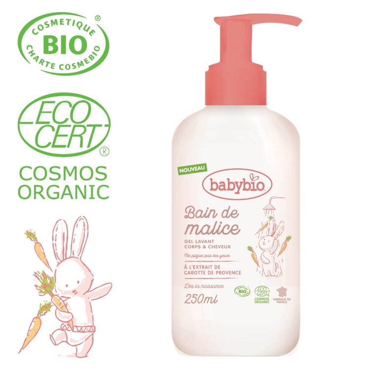 BABYBIO Sprchový BIO gel pro miminka od narození 250 ml Babybio