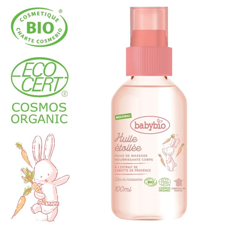 BABYBIO Masážní BIO olejíček pro miminka od narození 100 ml Babybio