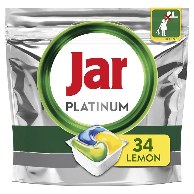 Jar Platinum All in One Lemon kapsle do myčky nádobí 34 ks Jar