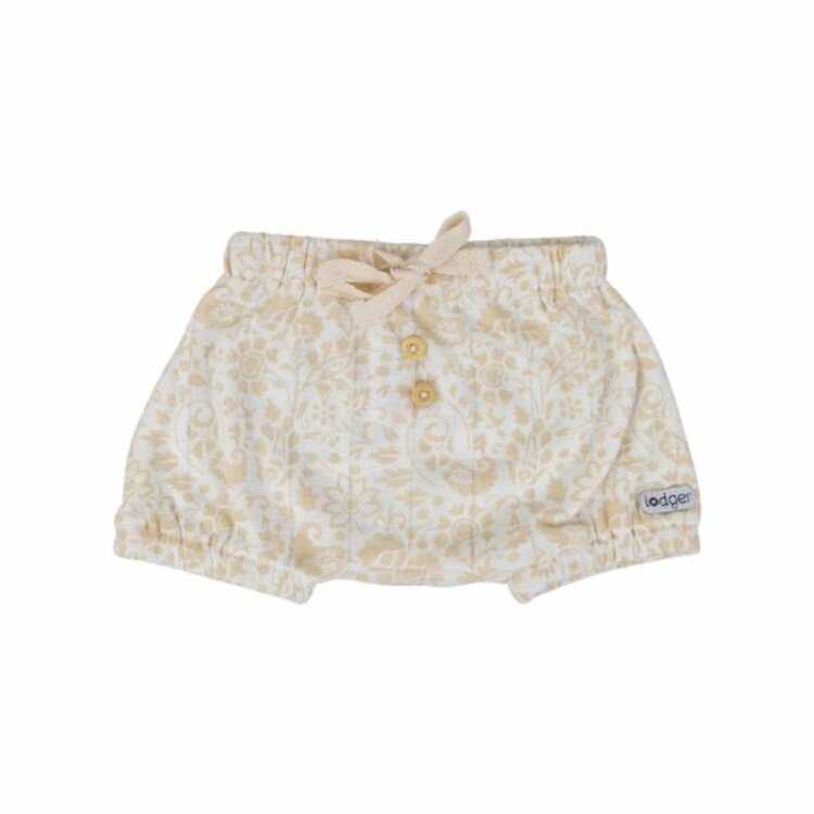 LODGER Kraťásky dětské Bloomer Flower Tribe Cloud Dancer vel. 56 Lodger