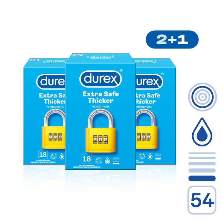 DUREX Extra Safe pack 54 ks (2+1) Durex
