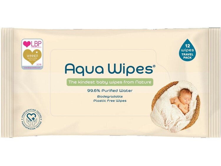AQUA WIPES EKO Ubrousky dětské vlhčené 12 ks Aqua wipes