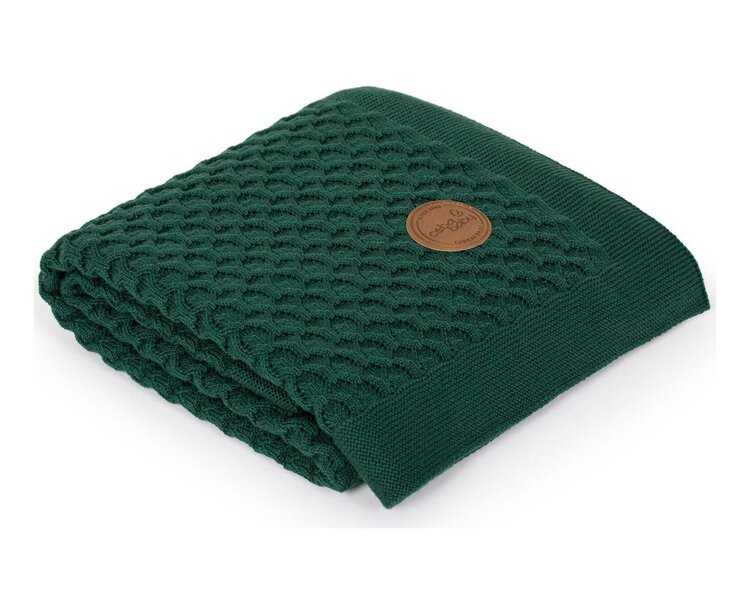 CEBA Deka pletená v dárkovém balení 90x90 Vlny Emerald Ceba