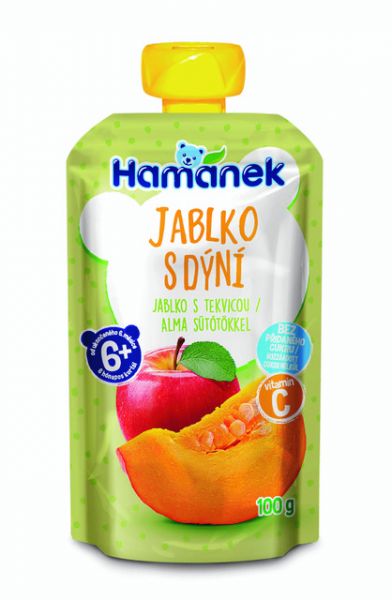 3x HAMÁNEK Jablko s dýní 100 g Hamánek