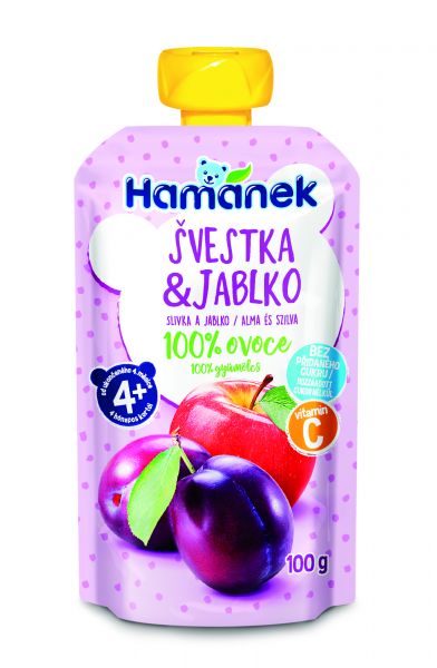 3x HAMÁNEK Švestka & jablko 100 g Hamánek